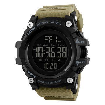 Годинник Skmei 1384 Black-Khaki Wrisband 1080-0792 фото