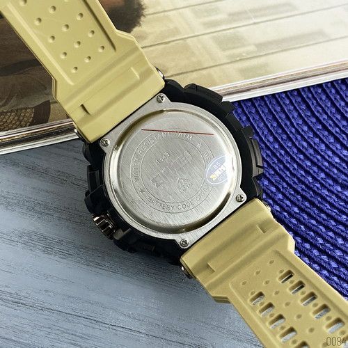 Годинник Skmei 1343 Black-Khaki Wristband 1080-0084 фото