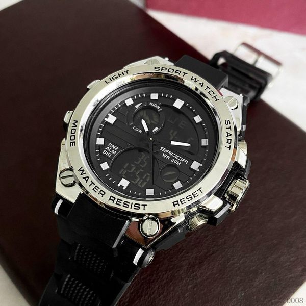 Годинник Sanda 739 Black-Silver 1044-0008 фото