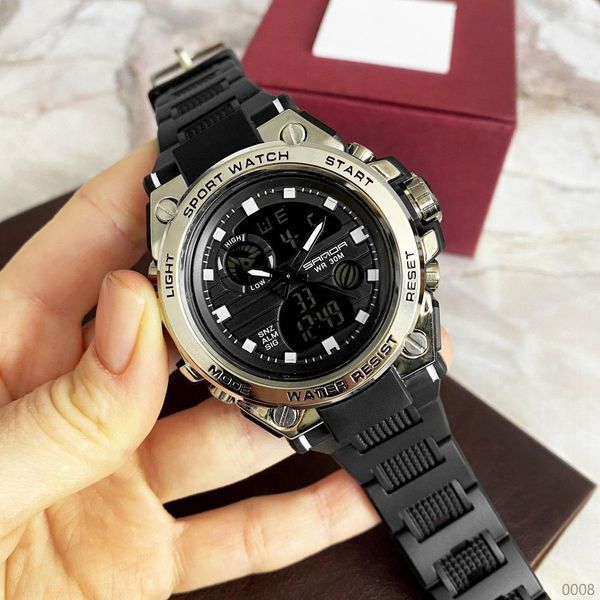 Годинник Sanda 739 Black-Silver 1044-0008 фото