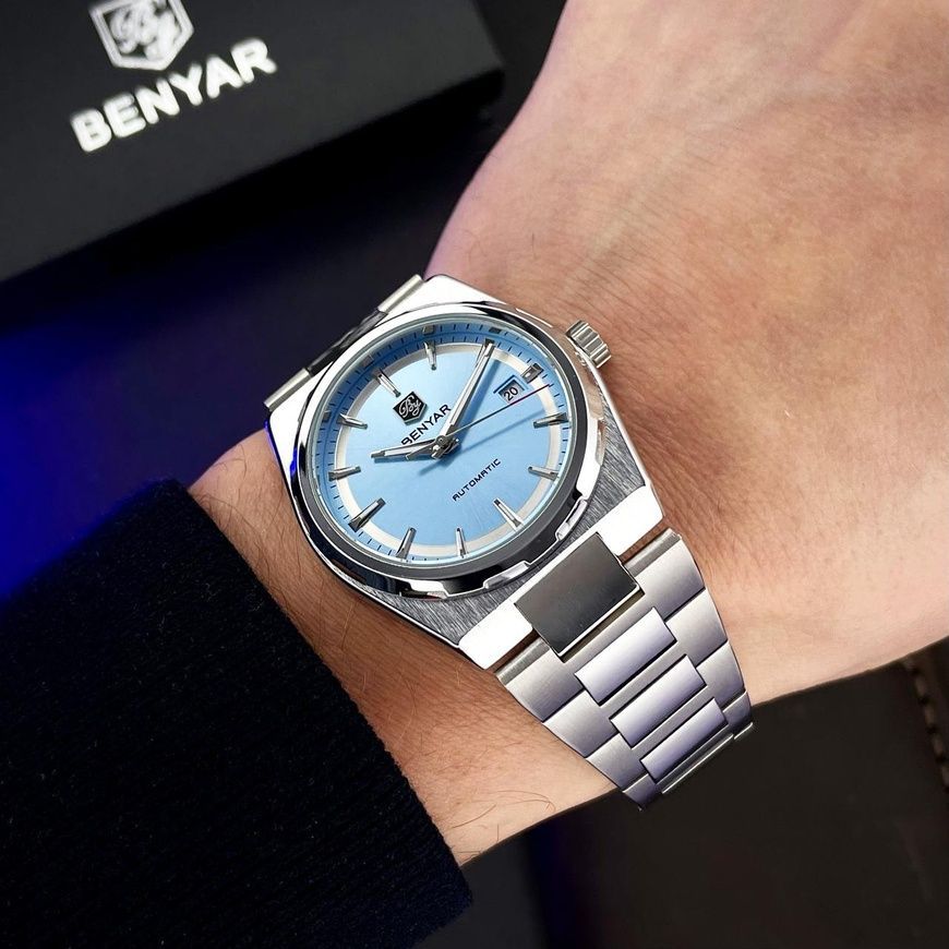 Годинник Benyar BY-5203 Silver-Ligh Blue 1142-0011 фото