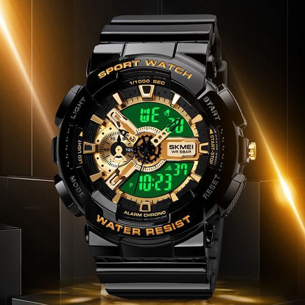 Годинник Skmei 1688 Black-Gold 1080-0732 фото