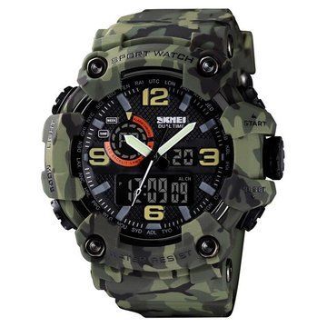 Годинник Skmei 1520CMGN Green Camo. 1080-0805 фото