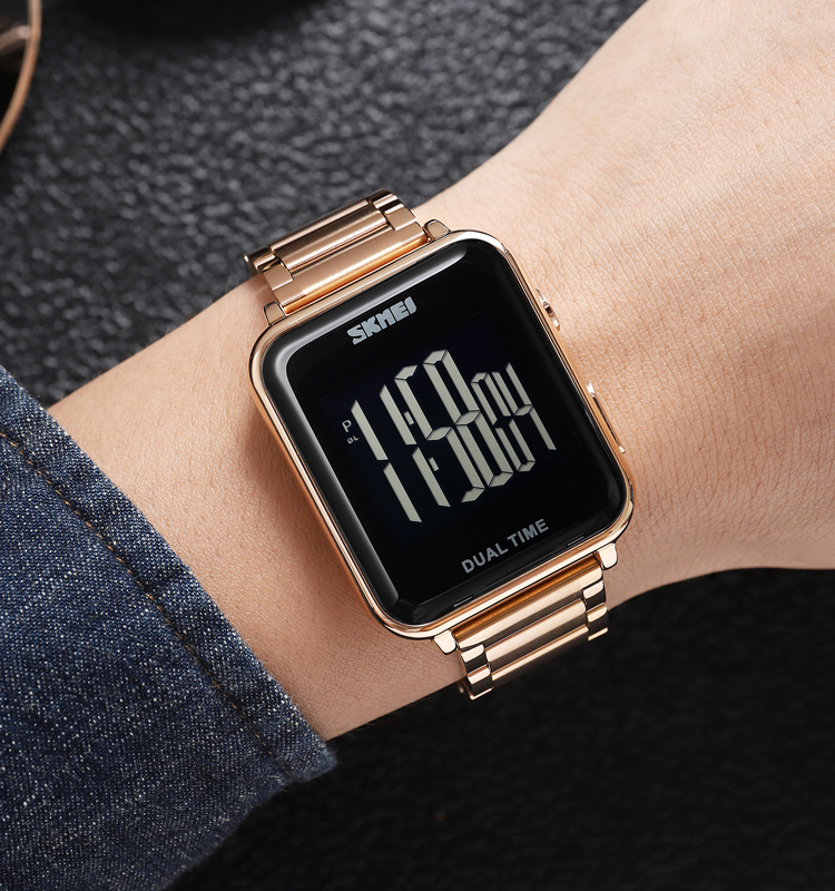 SKMEI 1852RG ROSE GOLD - ремінець та застібка